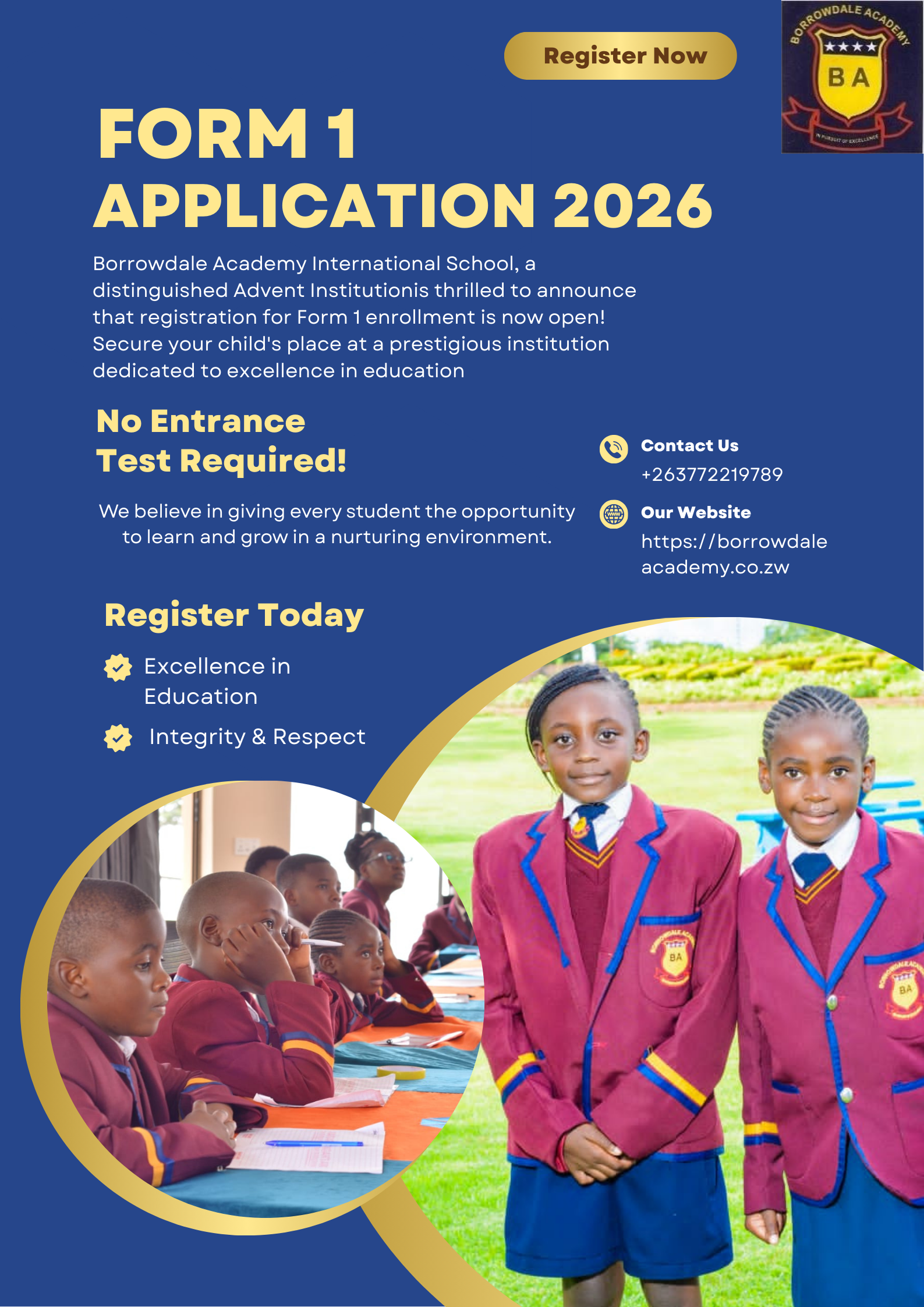 A Brighter Future Starts Here: Discover Borrowdale Academy International School